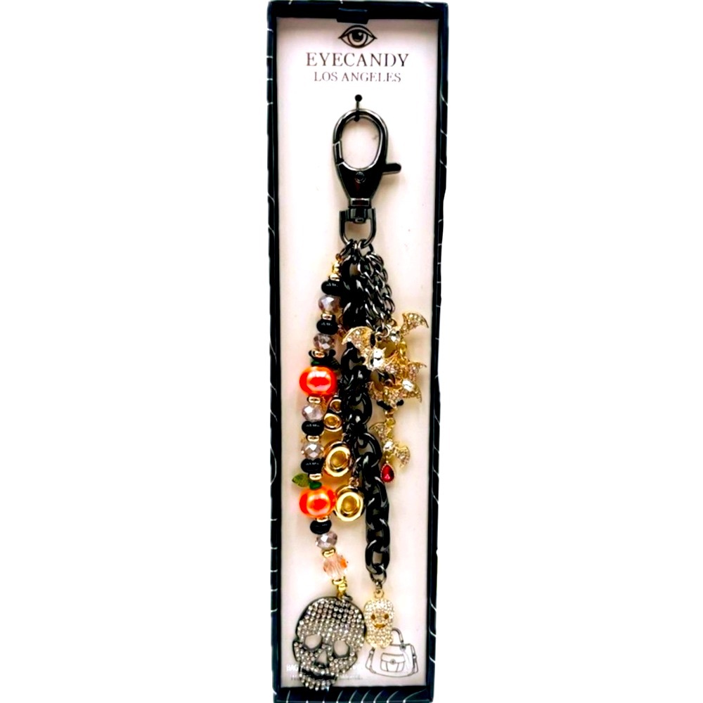 NWT ⚜️🖤⚜️ EYE CANDY Los Angeles Halloween Themed Bag Charm Keychain